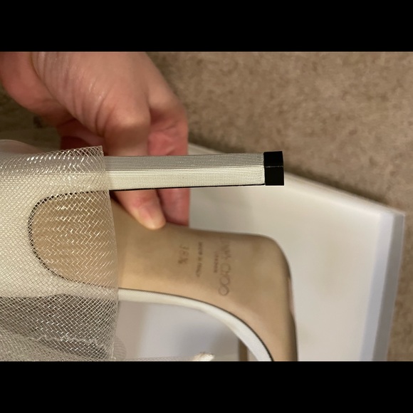 Jimmy Choo Aveline 100 Heels in Latte - Picture 10 of 16